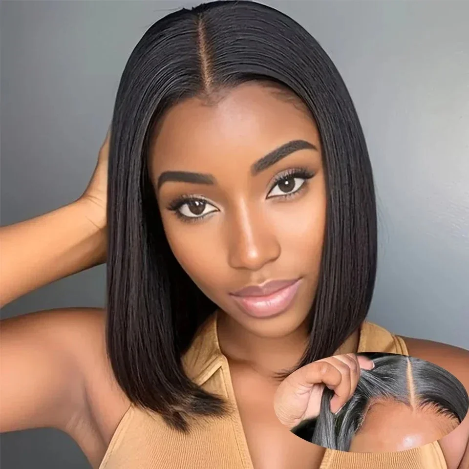 Glueless Wear And Go Human Hair Wig - 2026 NOWA peruka bob z koronką